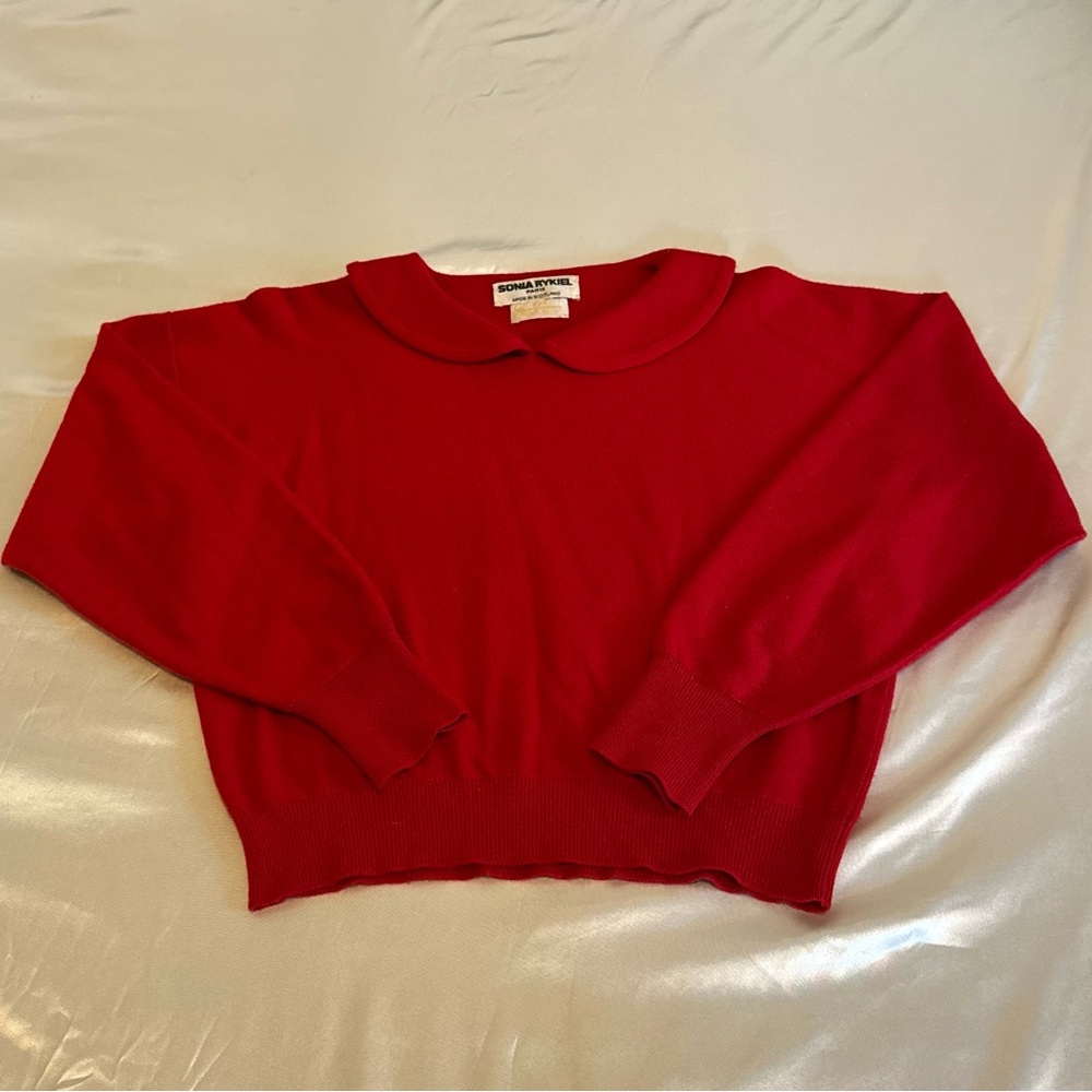 Vintage Sonia Rykiel Red Cashmere Sweater